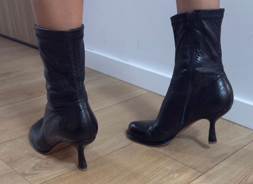 Кожени боти Kacharovska – естествена кожа, размер 39