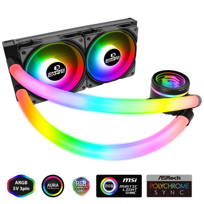 Cooler Procesor CPU Aio EMPIRE GAMING Guardian P-W240 AIO intel AMD