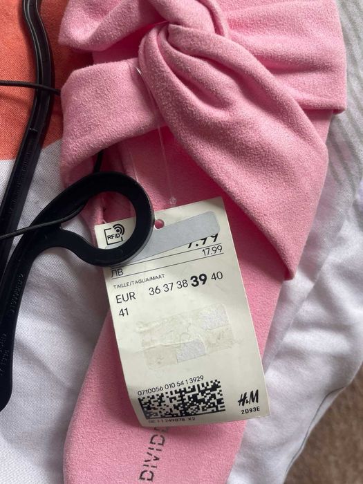 Дамски чехли в бебешко розово H&M