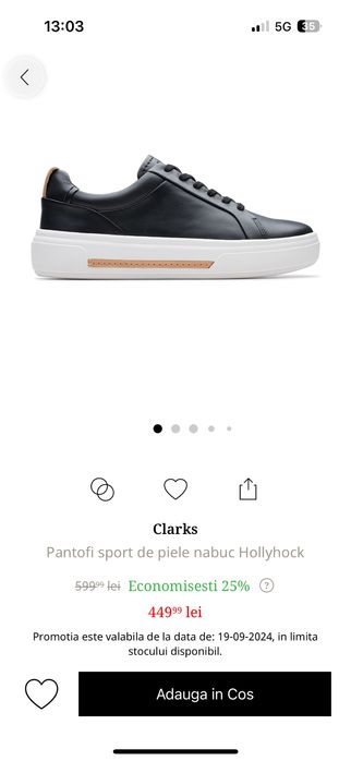 Sneakers piele Clarks