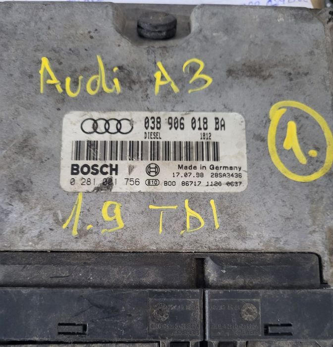 ECU Calculator motor Audi A3 1.9 tdi 0281001756 038906018BA