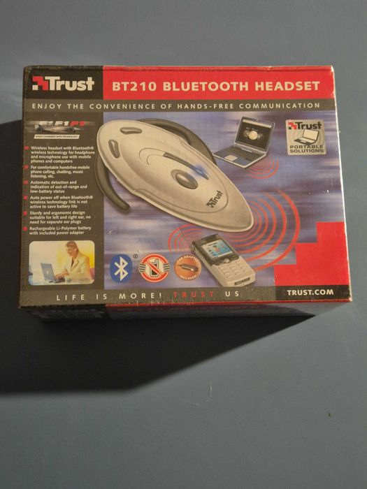 Cască Bluetooth Trust BT210, concepută pentru comunicații hands-free