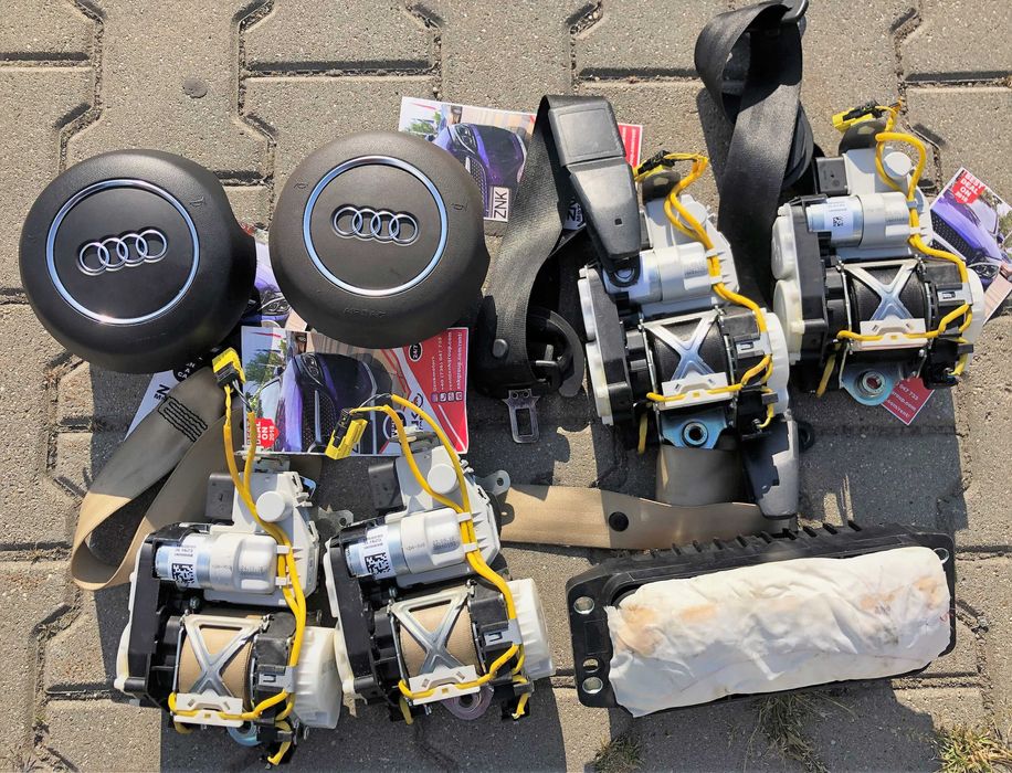 Audi A8 S8 A6 S6 airbag volan S cusut in piele MOKKA BRAUN -maro