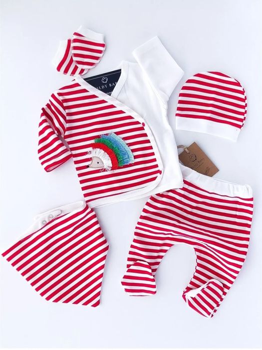 Комплект за новородено от 5 части; 100% памук