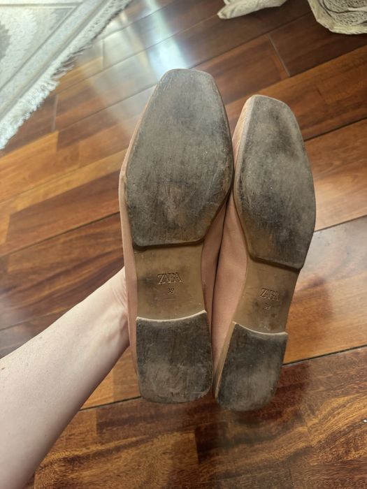 Балетки Zara сатиновые