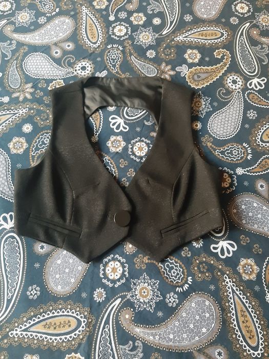 Vesta de dama neagra XS-S
