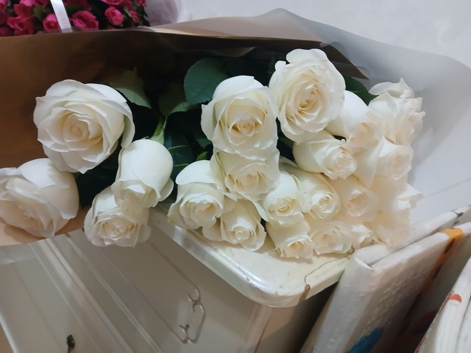 свежие цветы 3 букета