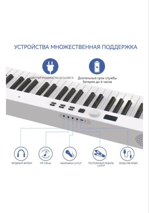 Электро Цифровое пианино Konix PJ88C