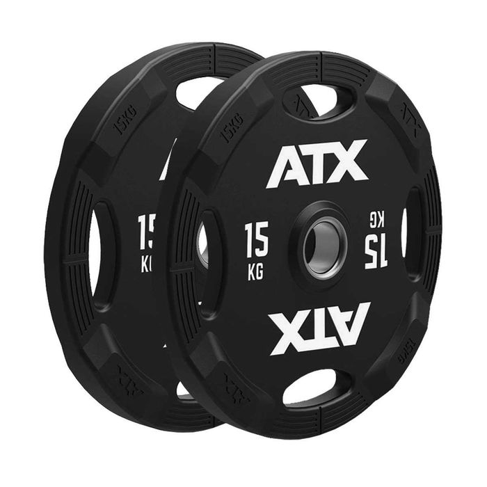 Комплект Олимпийска Щанга 127.5 кг - Сет Уретанови Дискове и Лост