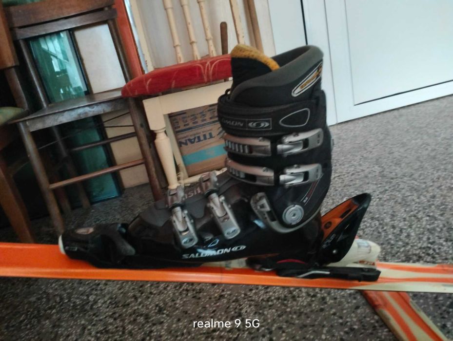 Rossignol Ски 1.65 см + Обувки Salamon