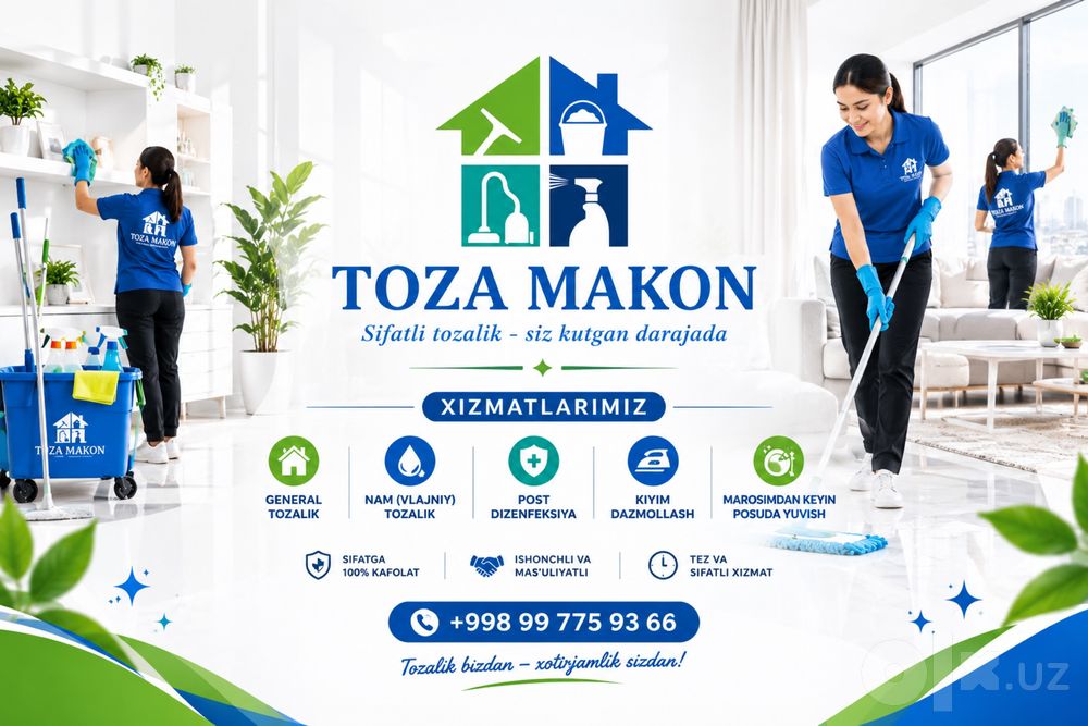 Uborka xizmati Toshkent 24/7