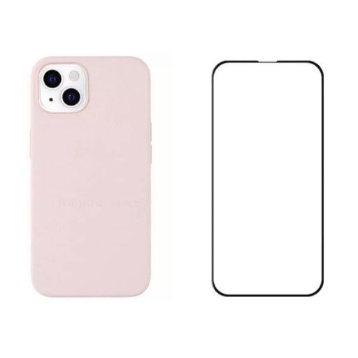 Iphone 13/14/15/16/17 PRO MAX Folie Sticla 9H + Husa Silicon Alcantara