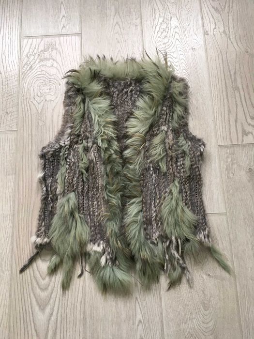 Елек естествен косъм лисица и заек 2 модела С/М