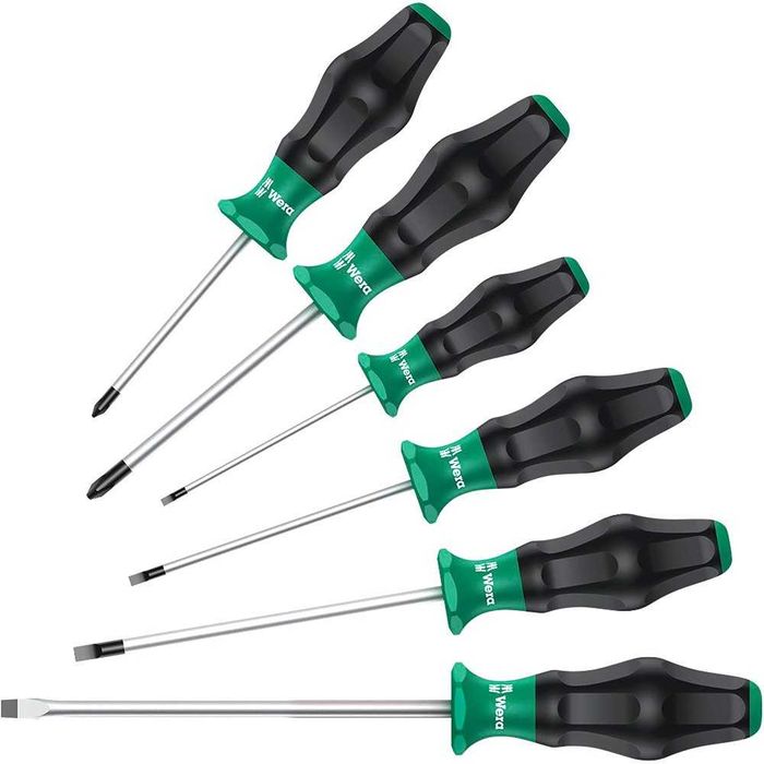 Wera 334/6 si 1367/6,Set surubelnite și torx,6 pcs cu suport,sigilat