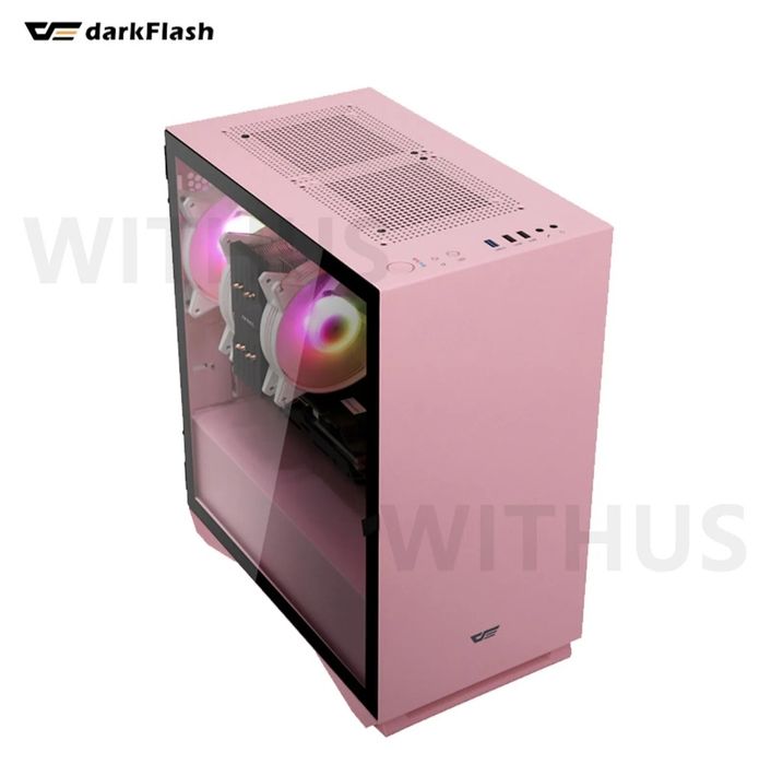 Carcasa Pc Calculator DarkFlash Dlm22 Pink