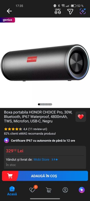 Boxa portabila HONOR CHOICE Pro,