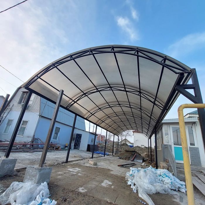 Навес,Ворота,решетки,перил,вальер,стелажи,Дорхан афтоматика