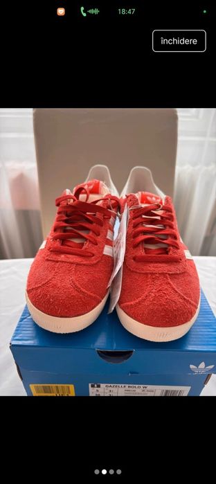 Adidasi Gazelle,piele intoarsa,marimea 36 2/3,noi,xu eticheta