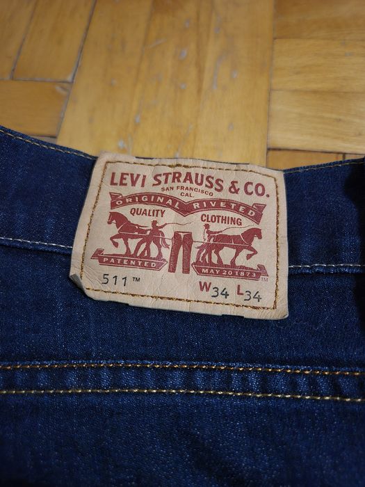 Blugi bărbați Levi's 511 Straight, Denim Premium, Mărime 34/34