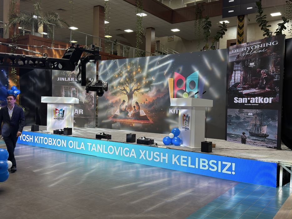 Led ekran tadbirlar uchun turli xil sveta muzika, saxna, dim toyxasham