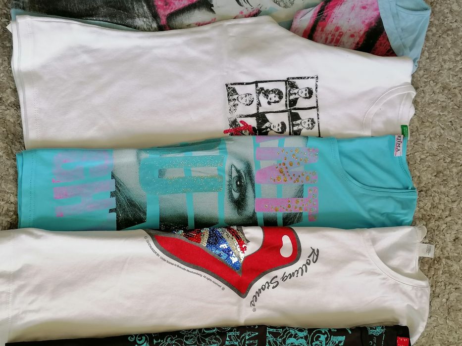 Блузи къс ръкав Benetton Sisley, H&M