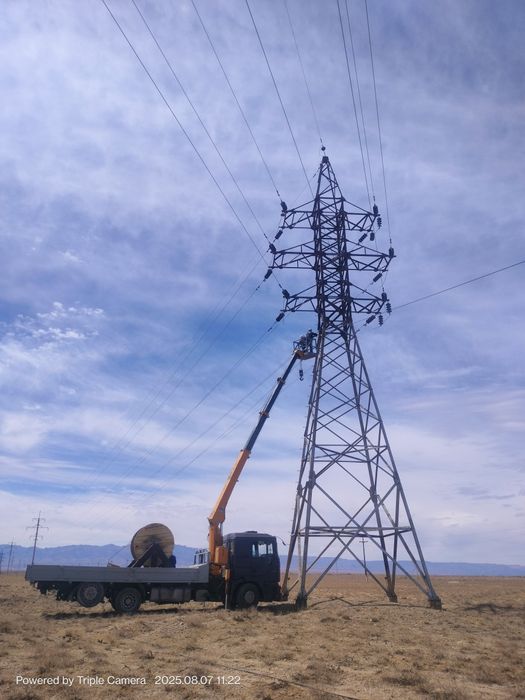 Манипулятор кран 5т с люлькой стрела 11 м