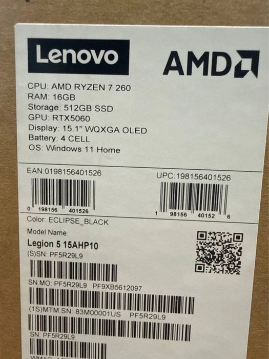 Lenovo Legion 5 15AHP10