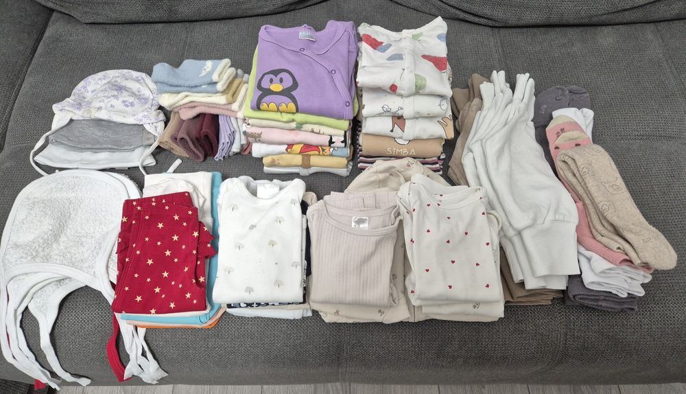 Lot haine bebe marimea 62-68 H&M, Zara, liloo, lcw.