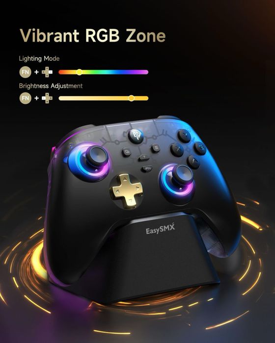 Controler de jocuri wireless Bluetooth RGB