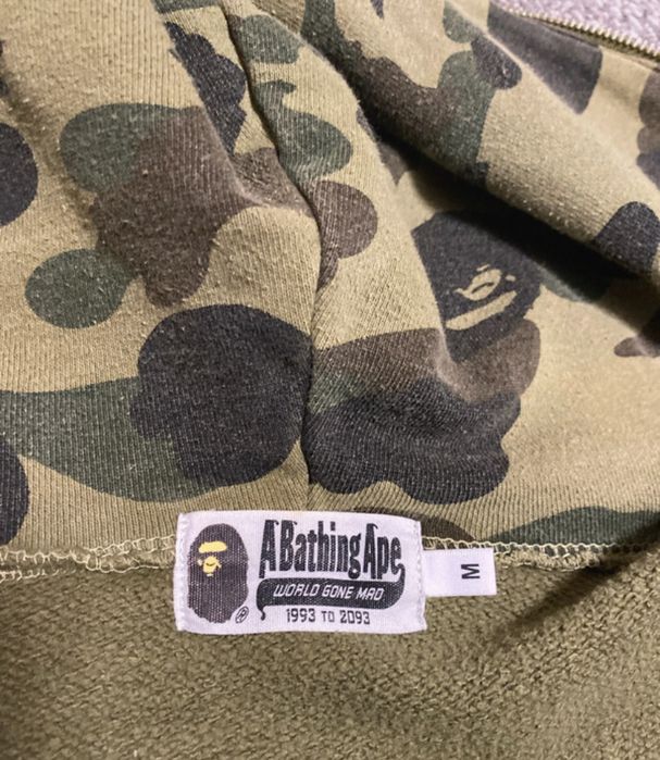 Hanorac Bape Zip Up Hoodie green mărime M