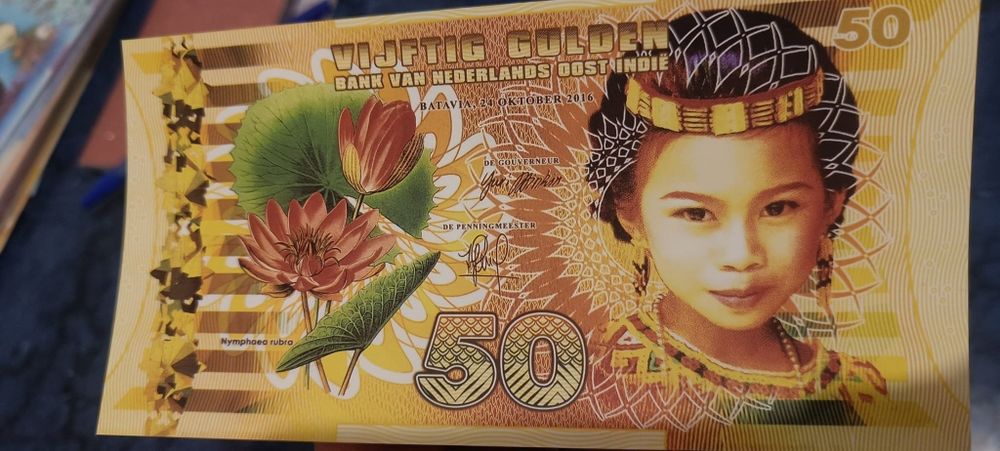 Lot 4 bancnote guldeni indiile de est olandeze