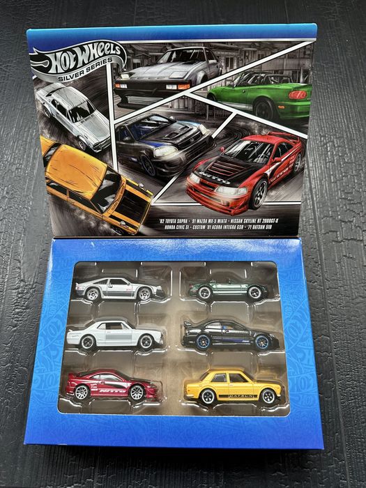 Hot wheels 6 pack Toyota Mazda Nissan Honda Acura Datsun +подарък