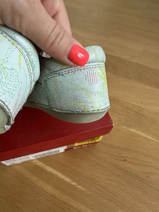 Sandale Kickers din piele, inchidere velcro, 25 EU, interior 15.7 cm