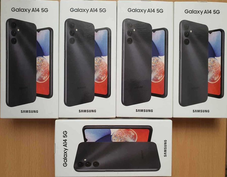 Telefon Samsung Galaxy A14 retea 5G 64GB Dual Sim 6.6" Negru NOU in cutie Sigilat!