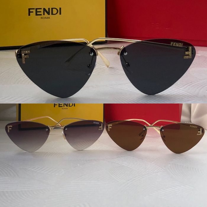 Дамски слънчеви очила триъгълни 3 цвята черни кафяви сини