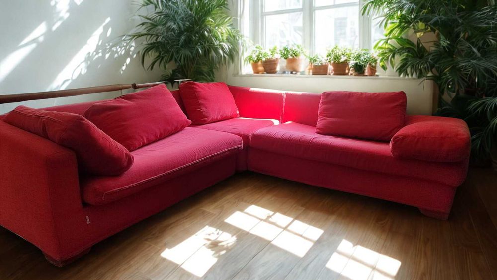 Ъглов тримодулен диван