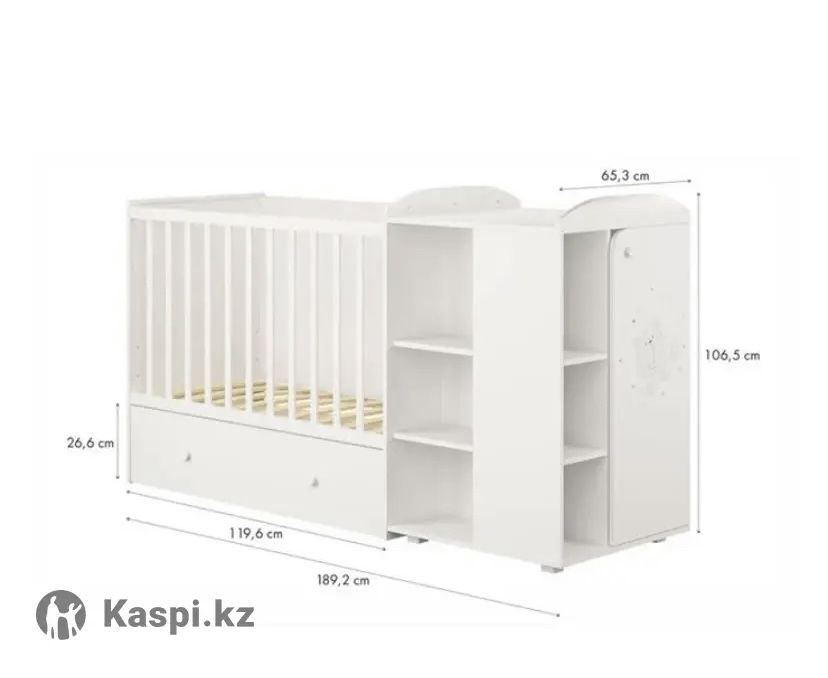 Детская кровать с комодом