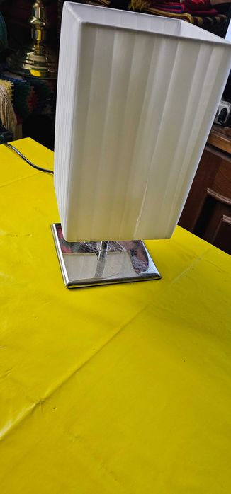 Veioza  1xE27, 60W, Alb, Metal si Panza