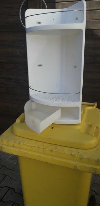 Etajera colt pentru baie si dus 20x20x50 cm