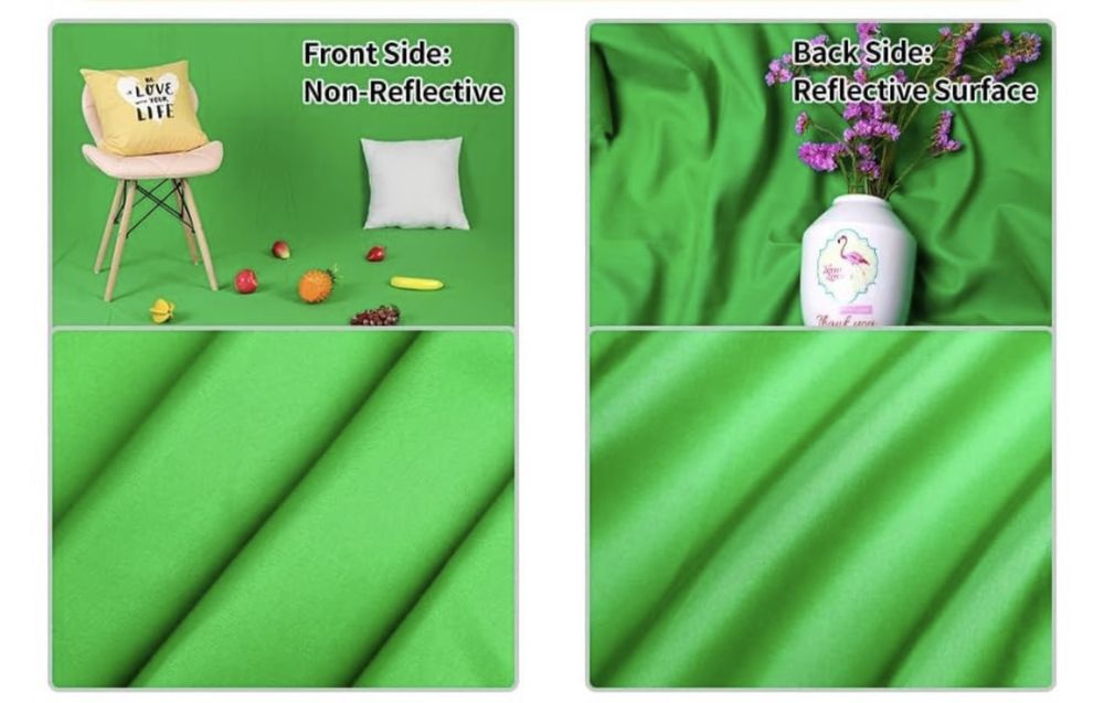 Про фотографски фон. 3 х 6 метра. Зелен фон. Green screen. Видео. фон