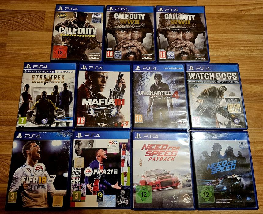 Vând 11 Jocuri PS4, În Stare Foarte Bună