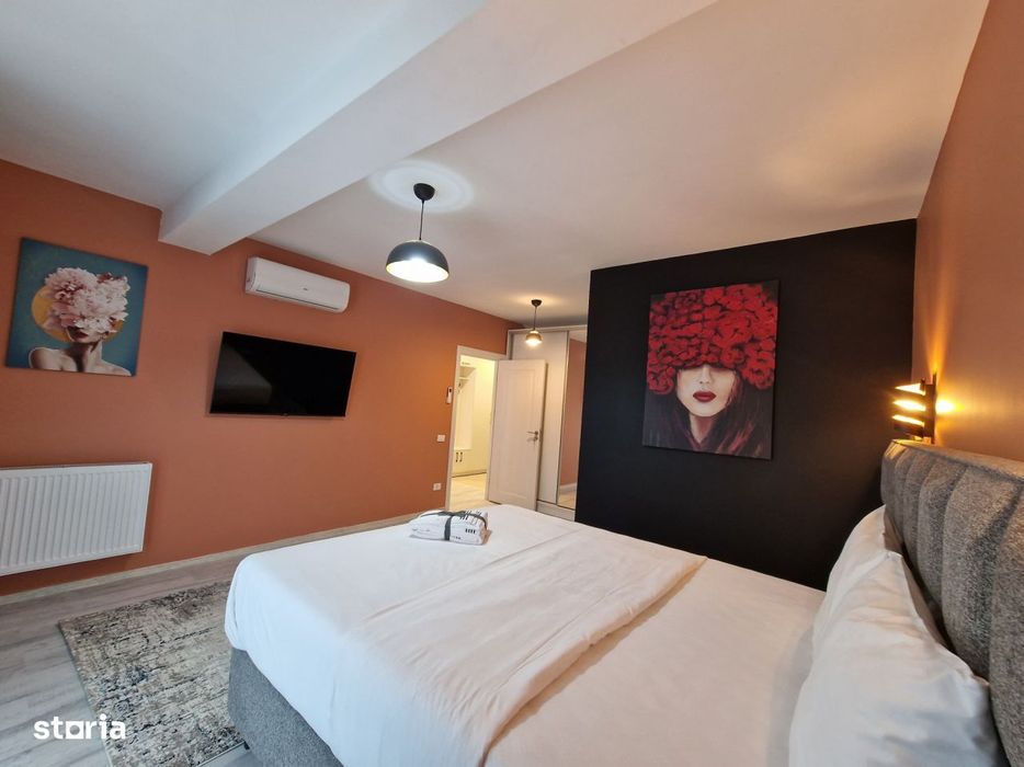 Apartament 74 mp, 2 bai, mobilat complet la 1.547 €/mp. Te muti d