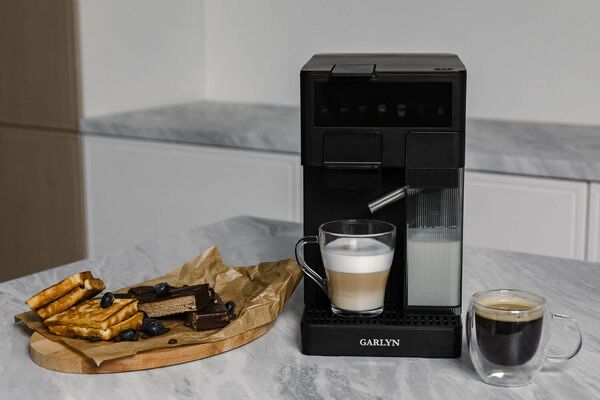 Кофеварка Garlyn Barista Compact, 1350 Вт, давление 20 бар, черный