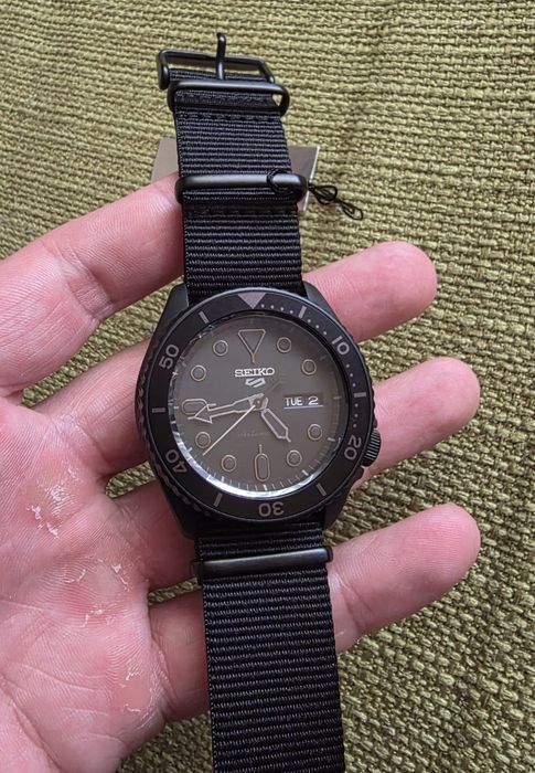 Ceas Automatic Seiko 5 Sports Street Style Black SRPD79K1