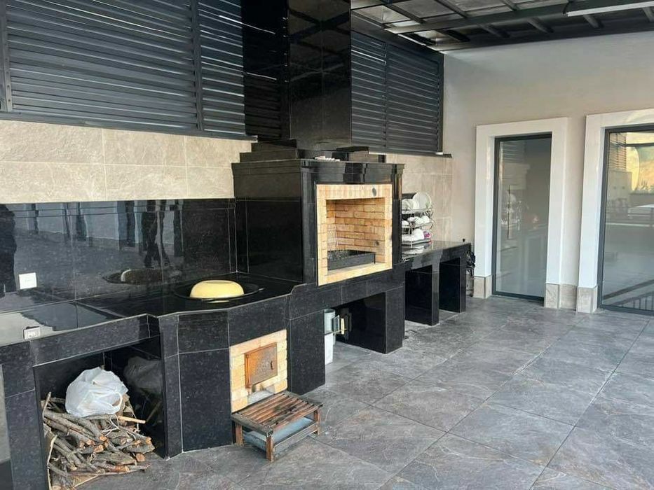 МРАМОРНАЯ Летняя кухня. Камин. Очаг