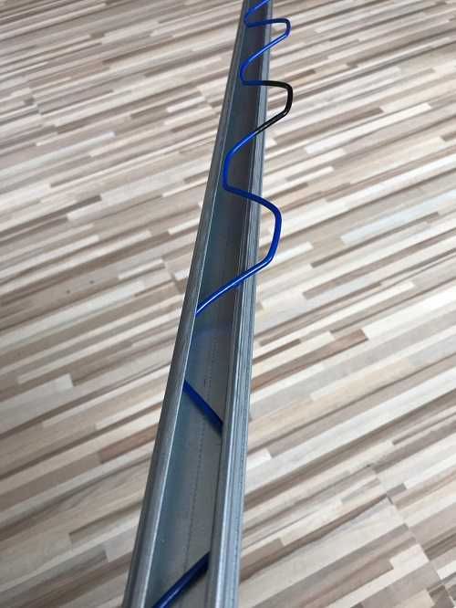 Profil metalic folie solar(bagheta folie solar)cu sarma plastifiata