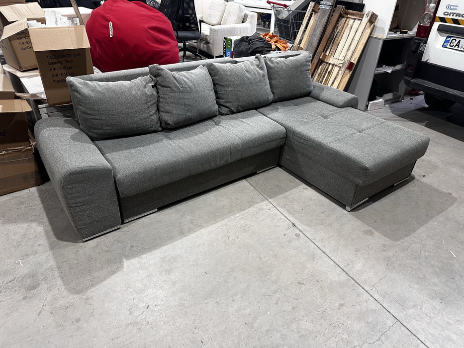 Ъглов разтегателен диван с функция сън – 260×160 см