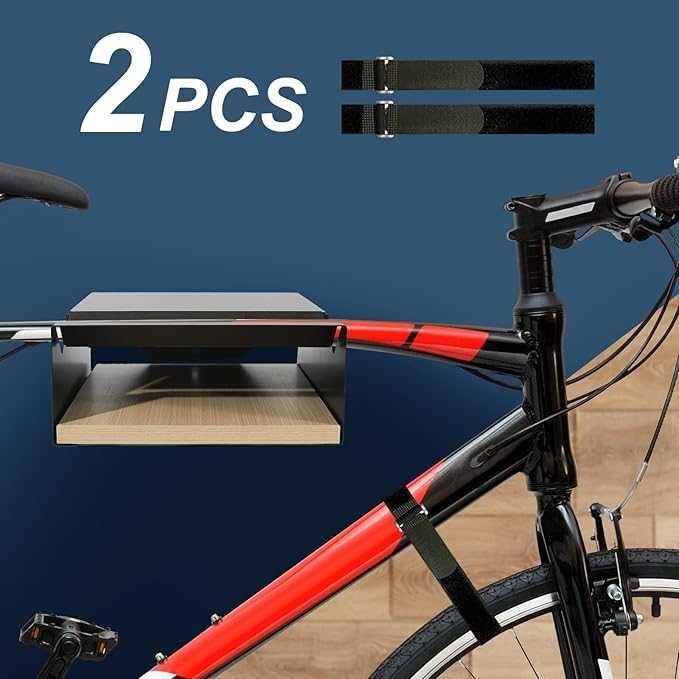 Стенна стойка за велосипед MOSHAY S-Rack, алуминий и дърво