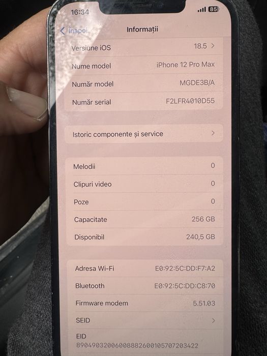 Iphone 12 pro max 256gb irice retea