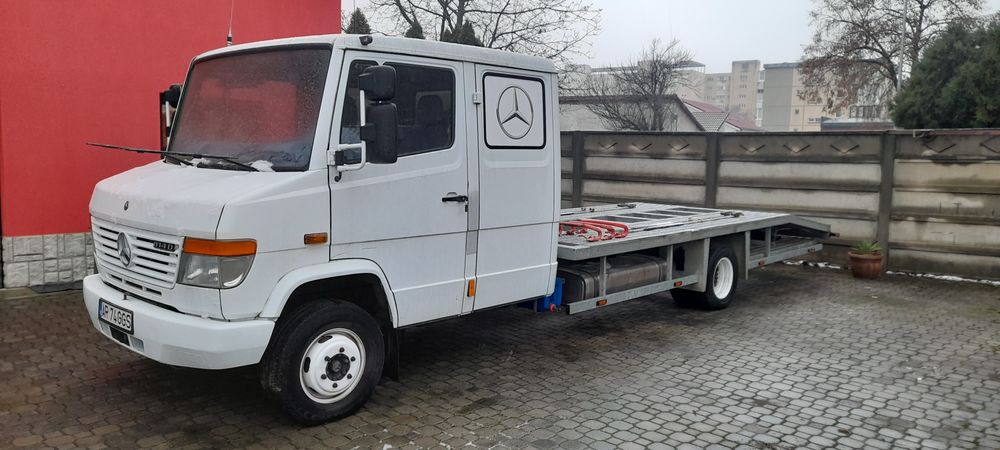 Camion platforma transport autoturisme Mercedes Vario 814